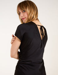 Bias Cut Batwing Slip Dress