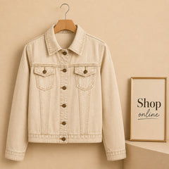 BIEGE DENIM JACKET