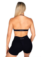 Dynamic Contour Crop - Black - Kikiva Collection