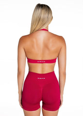 Dynamic Staple Halter Crop - Scarlett Ruby - Red - Kikiva Collection