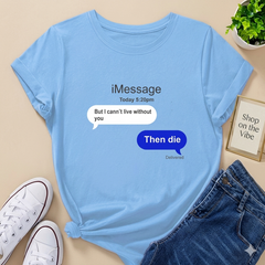 IMESSAGE SKY BLUE TEE