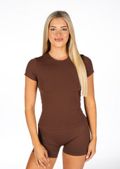 Kikiva Basic Tee - Mocha Brown - Kikiva Collection