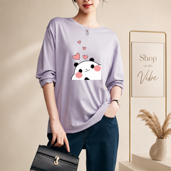 LILAC FULL SLEEVE TEE MITHO PANDA