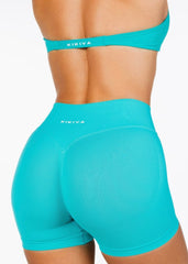 LOW Dynamic Seamless Short - Turquoise - Kikiva Collection