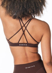 'Serenity' Crop - Dark Choc - Kikiva Collection