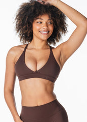'Serenity' Crop - Dark Choc - Kikiva Collection