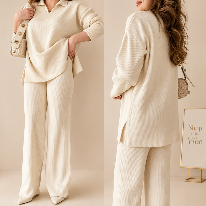 V-MATCHING DUO SET (OFF-WHITE COLOUR)
