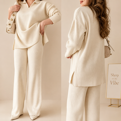 V-MATCHING DUO SET (OFF-WHITE COLOUR)