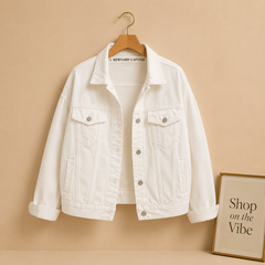 WHITE DENIM JACKET