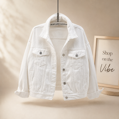 WHITE DENIM JACKET