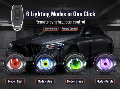 🔥 Fall Sale – Demon Eye LED Square Headlight Lens
