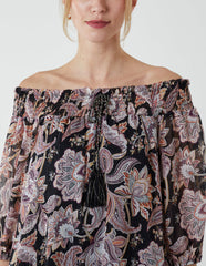 Sheared Neck Bardot Dress