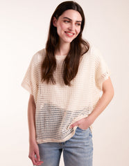 Crochet Batwing Oversized Top