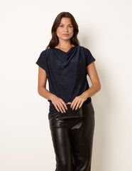 Cowl Neck Draped Top