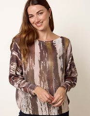 Metallic Paint Brush Top