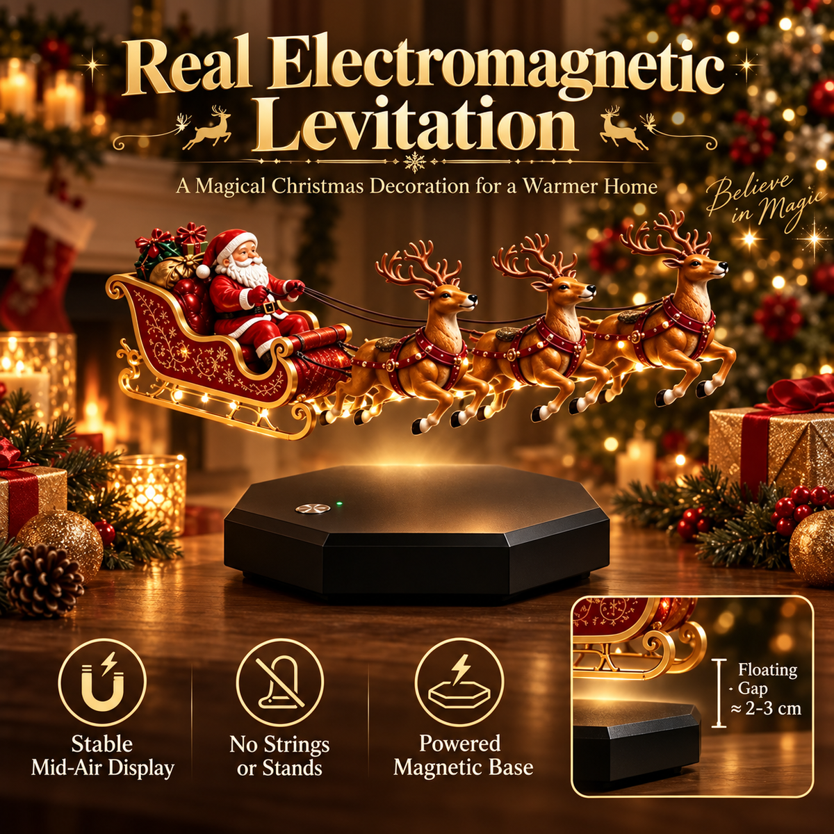The Most Beautiful Christmas Decoration – Santa’s Flying Sleigh