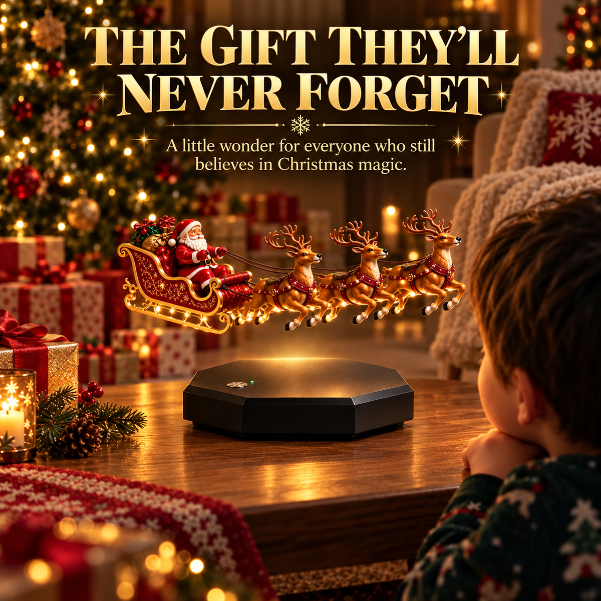 The Most Beautiful Christmas Decoration – Santa’s Flying Sleigh