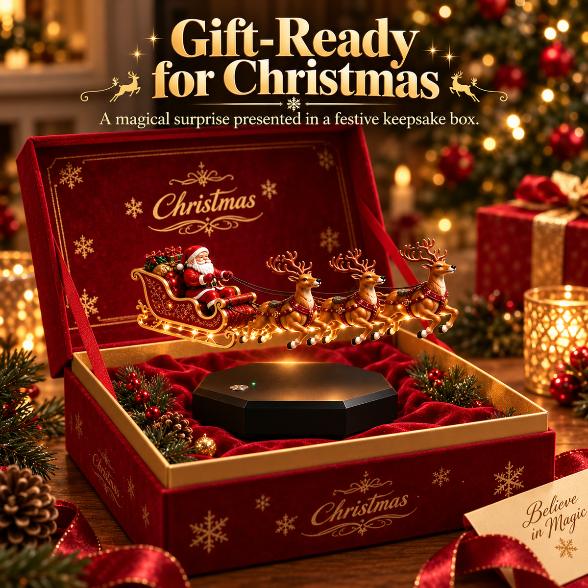 The Most Beautiful Christmas Decoration – Santa’s Flying Sleigh