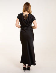 Bias Cut Batwing Slip Dress