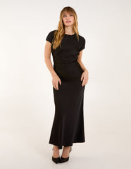 Bias Cut Batwing Slip Dress