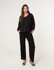Draw Cord Metallic Trousers