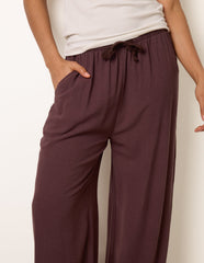 Linen-Blend Drawstring Trousers