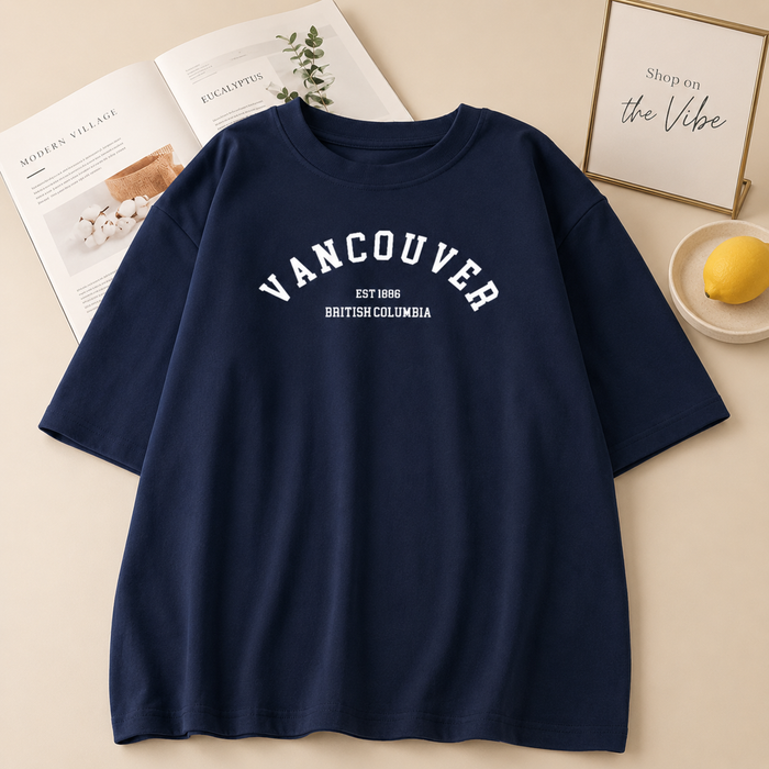 NAVY BLUE TEE VANCOUVER
