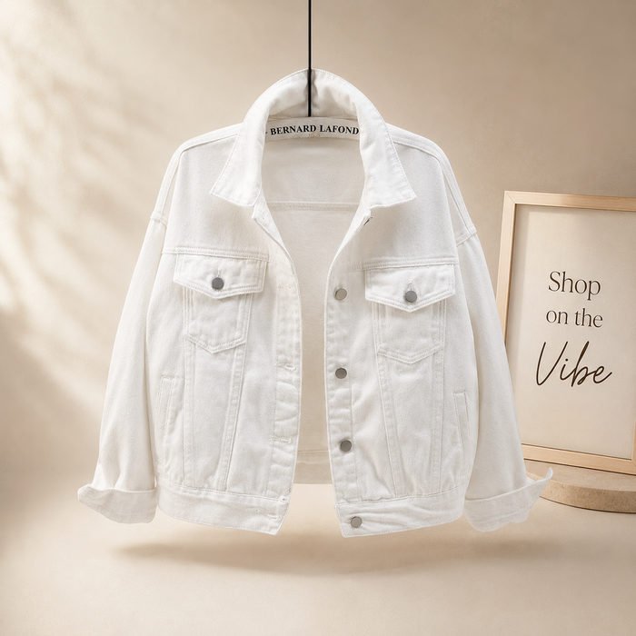 WHITE DENIM JACKET