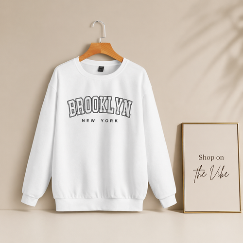 WHITE LOS ANGLES SWEATSHIRT